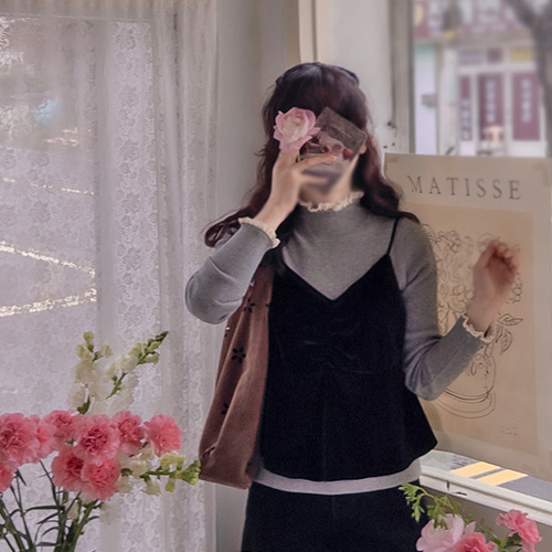 Schmidt Softance Strap Adjustable Velvet Bustier [size: F(55~66)]