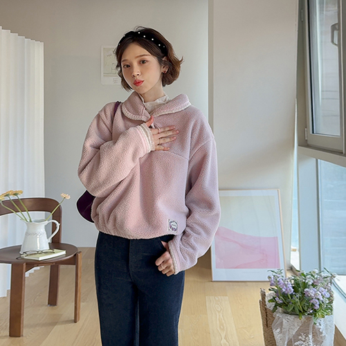 [New Arrival Special Price 6,000 Won Discount] <FONT color=#5a3954>MADE LIN</font> Foden Racecara Fleece Anorak [size: F (55-66)]