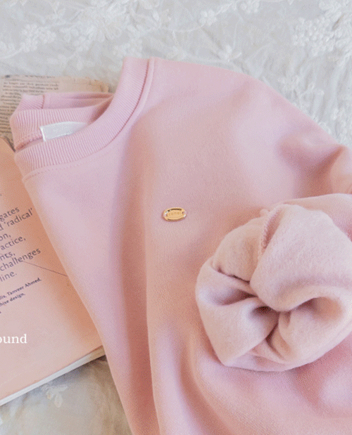 Adobe napping pendant pin tuck Man to man Tee [size: F(55~66)]