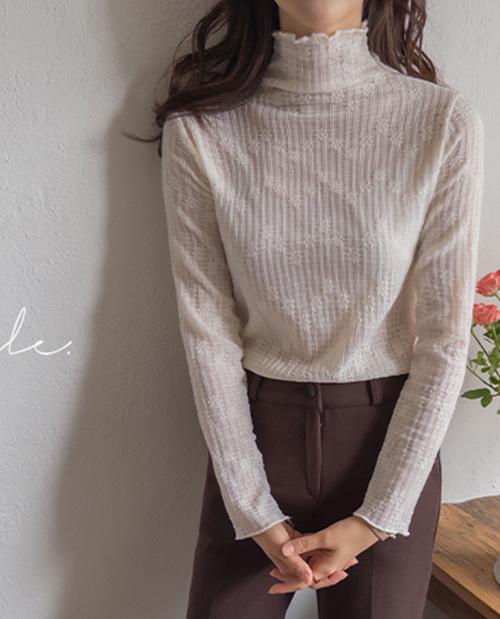 Royna Race Stretchy Layered Frill T-shirt [size: F(55~66)]