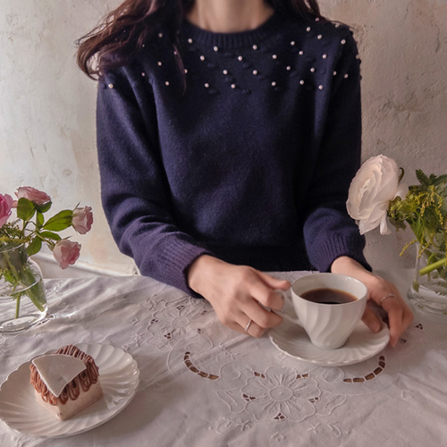 Motion Pearl 3D Pattern Warm and Elegant Knit [size: F (55~66)]