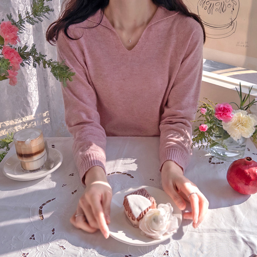 Bom Bom Lovely Whole Garment Soft Cashmere Carnival Knit [size: F (55~66)]