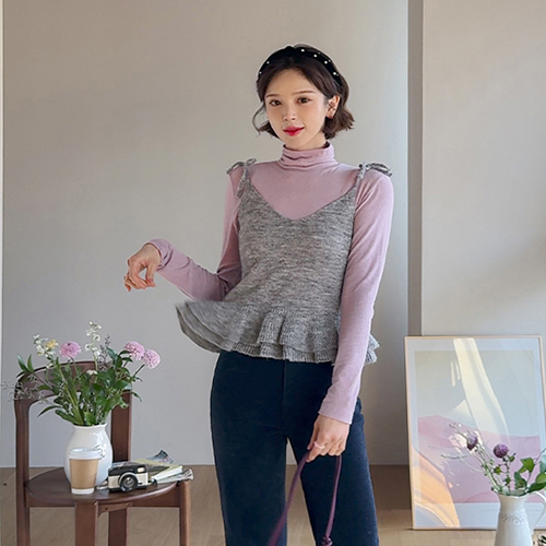 David lovely Freel Cancan Knit Bustier [size: F(55~66)]