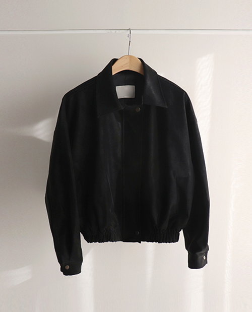 [Sample Sale] Leather Blouson Jumper