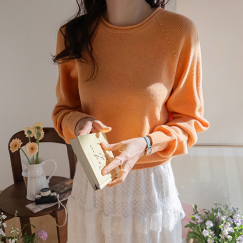 [Soft Wool] Cella Cozy Whole Garment Daily Round Knit [size: F(55~66)]