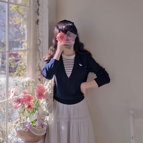 Claverd Layered Stretchy Stretchy Knit [size: F (55~66)]