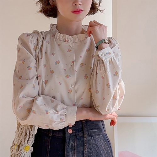 Kirel Soft Corduroy Lovely Pintuck Blouse [size: F (55-66)]