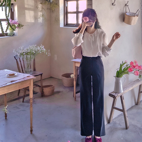 Kravin Cheese Span Comfortable Mapsi Fit Hidden Band Pants [size: S, M, L]