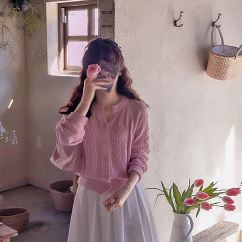 Schnusbell Twiddle Spring Pastel Loose Fit Cardigan [size: F (55~66)]