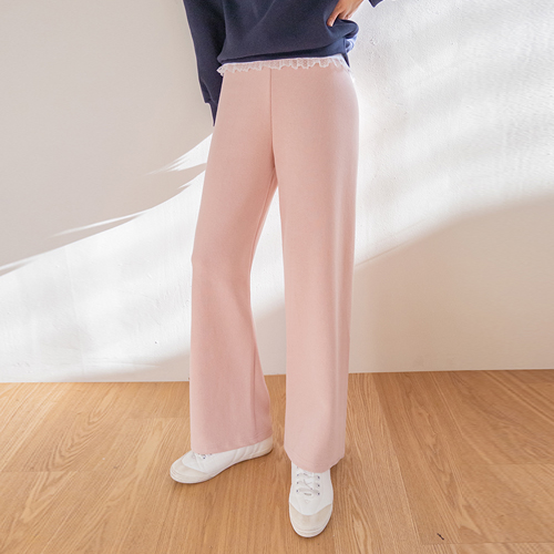 Delis Easy Mood Vertical Ribbed Semi-Wide Pants [size: F (55-66)]