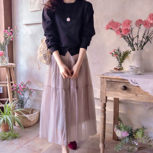 Giuliano Bom Lovely Mapsi Line Band Skirt [size: F(55~66)]