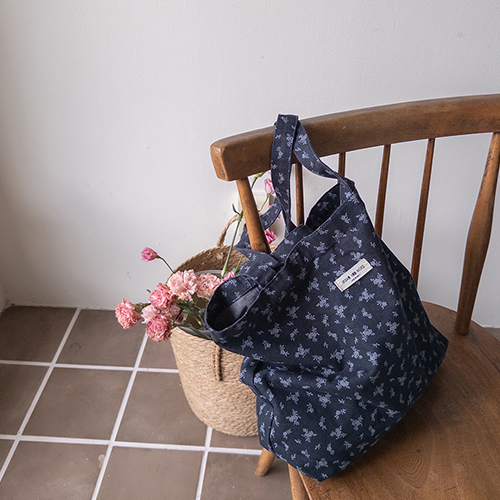 Four Seasons Gentle Flower Denim Eco Bag