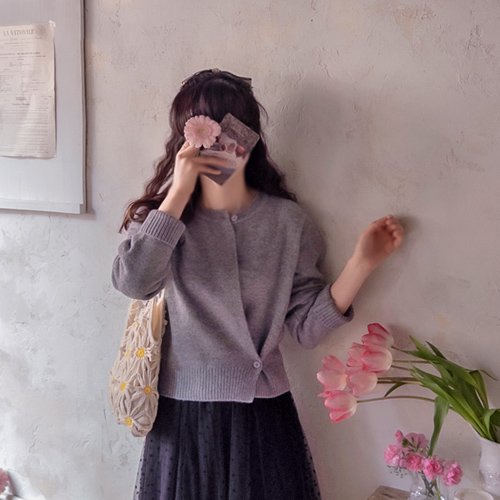 Elsa Spring Pastel Button Wrap Two-Way Cardigan [size: F(55~66)]