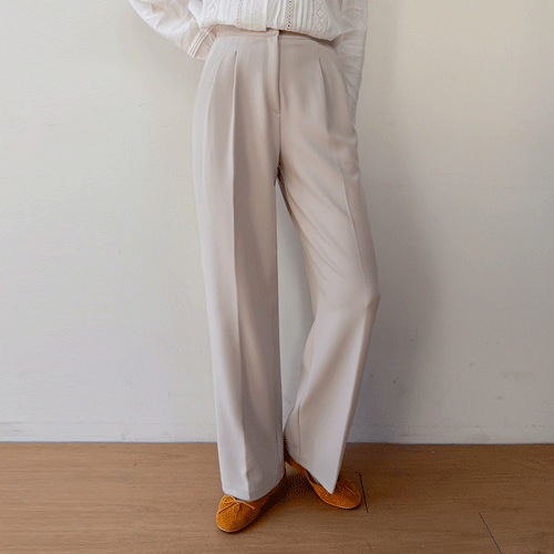 [Spring Version] Brings Pintuck Cheesespan Mapsi Fit Pants [size: S, M, L]