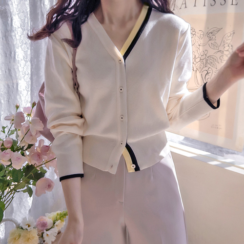 Brandia Color Point Softness Pan Spring Cardigan [size: F (55~66)]