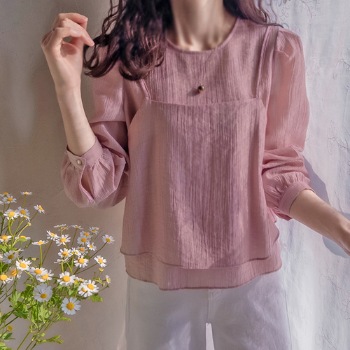 Spring Spring Love Season Tencel Bustier Set Blouse [size: F(55~66)]