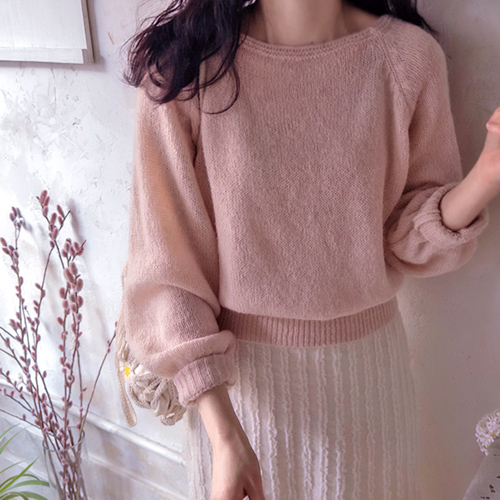 Love Jenny Spring Pastel Ribbed Knit [size: F(55~66)]