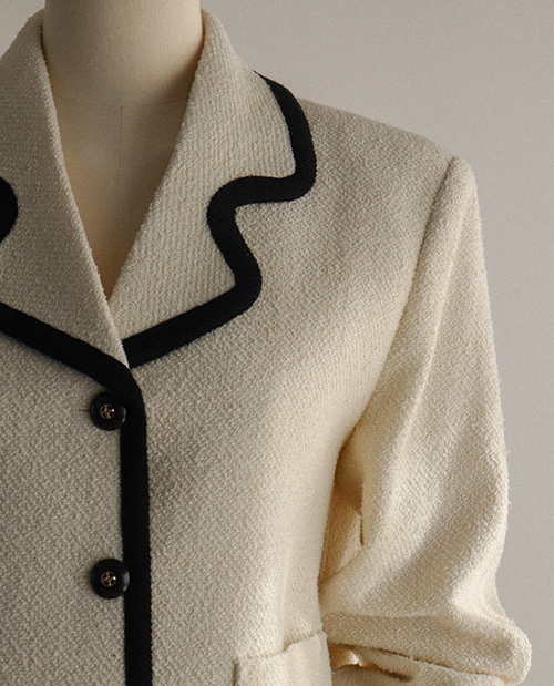 <FONT color=#805970>[Sample Sale] color combination Tweed Jacket</font>