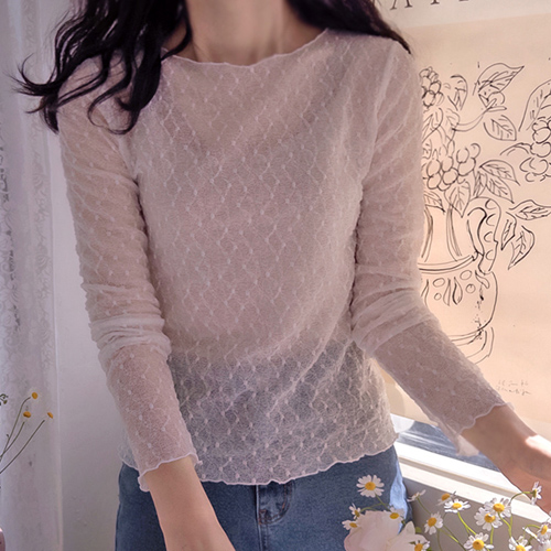 Da Vinci Lovely Dot Race Stretchy Tee [size: F (55~66)]