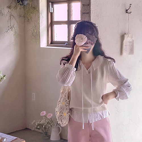 Scarlett's Soft Foxholga Spring Wool Vest [size: F (55~66)]