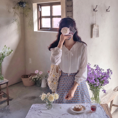 Gemmatucara Anne Pintak Soft and Flexible Loose Fit Blouse [size: F(55~66)]