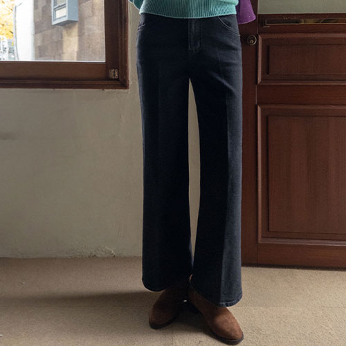 [Special Sale 30% ★Limited Quantity][Warm fleece lining ♨][LABEL] Misty Jjang Jjang Span Regular Wide Pants [size: S, M, L]