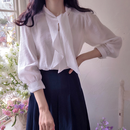 Oscar Anti-Tie Bomb Wave Luxury Blouse [size: F (55~66)]