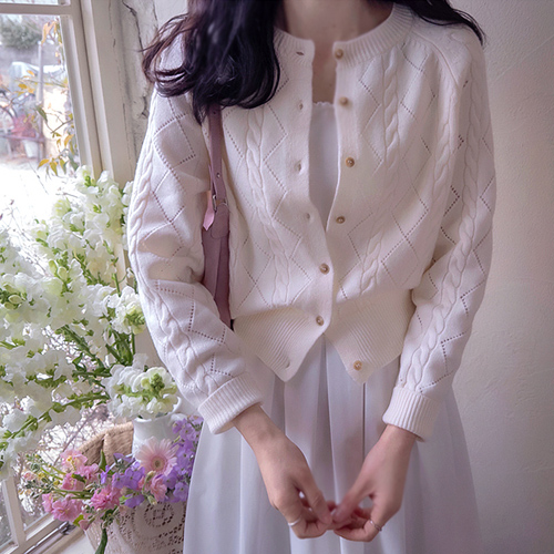 Jason Bomcable Square Punching Soft Cardigan [size: F(55~66)]