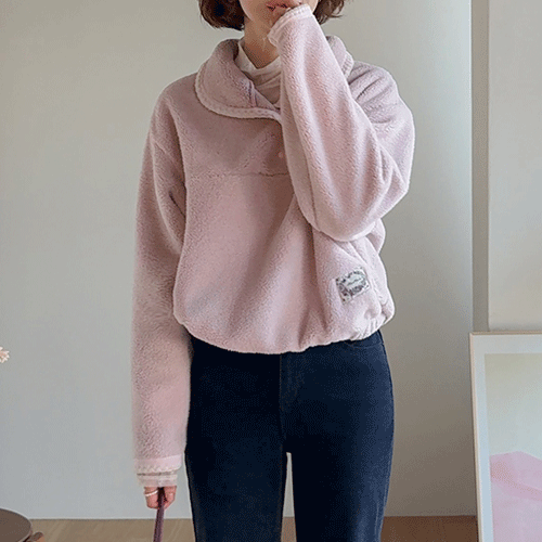 [Best Special Price 4,000 Won Discount] <FONT color=#5a3954>MADE LIN</font> Foden Racecara Fleece Anorak [size: F (55-66)]