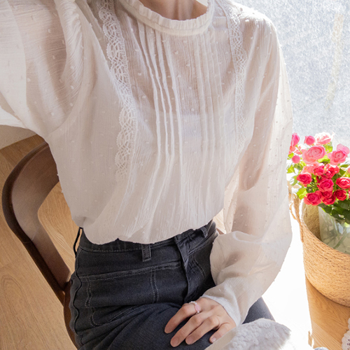 Roniel Freel Race Shirring Yoru Blouse [size: F(55~66)]