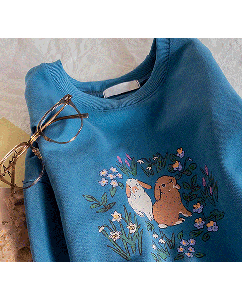 Lopin Semi-Crop Printing Man to Man Tee [size: F(55~66)]