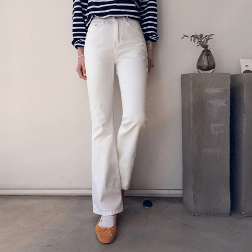 Long-Ratio Fit Iri Semi-Bootcut Pants [size: S, M, L, XL]