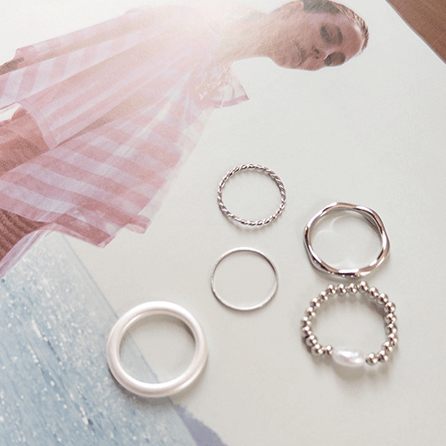 Starlight Collection Layered Ring Set