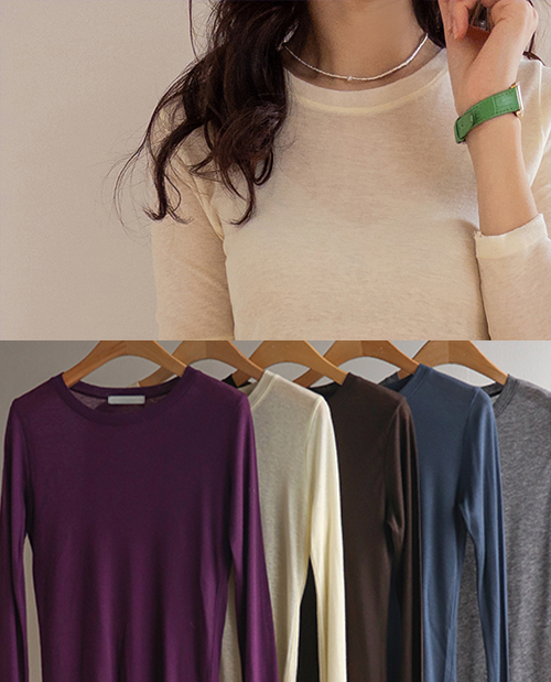 Sorbet Stretchy Layered T-shirt [size: F (55~66)]