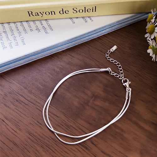 Today's bling bling layered bracelet