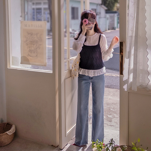 [New Arrival Special Price 6,000 Won Discount] <FONT color=#5a3954>MADE PREMIUM</font> Ridello Neat Straight-Fit Denim Pants [Size: S, M, L, XL]