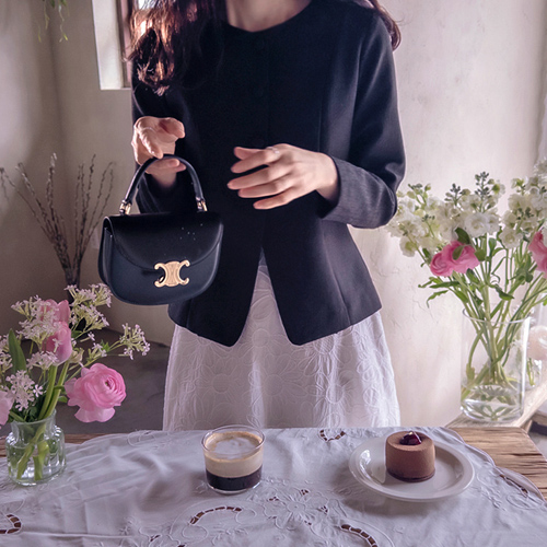 Annabelle's Button Delicate Slim Fit Sophistication Jacket [size:F(44~55)]