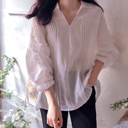 Ann Broad Kara Breeze Love Tencel Luxury Blouse [size:F(55~66)]
