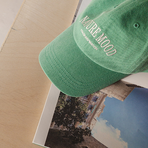 Natural color point ball cap
