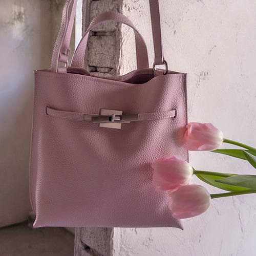 The Crunch Soft Real Cowhide Inner Bag Set Stylish Bag