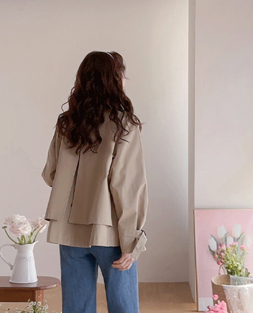 Adelia Aline Tabi Pintuck Raglan Coat [size:F(55~66.5)]