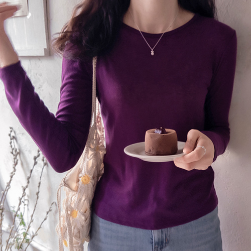 Shoeplant Soft Spring Tencel Comfortable Delicate Fit Tee [size:F(55~66)]