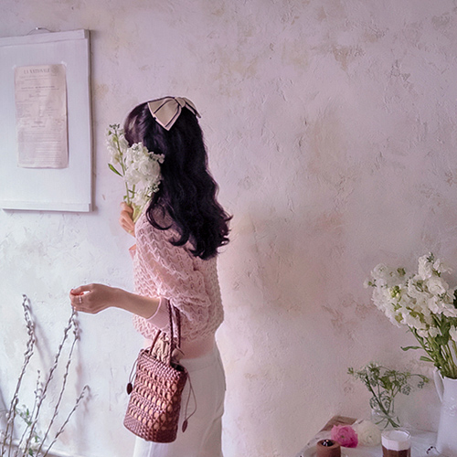 Madeleine lovely wavy spring slash Knit[size:F(55~66)]