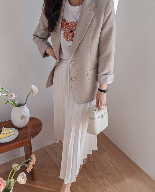 Hazelley Back Slit Race Lovely Sophistication Jacket [size:F(55~66)]