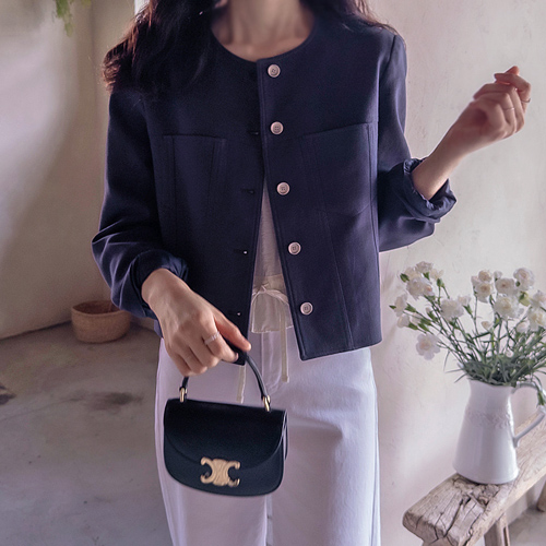 Annkrance Pocket Linen Clean Fit Premium Jacket [size:F(55~66)]