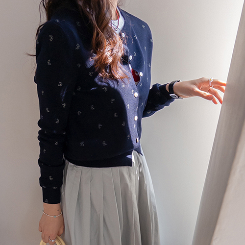 Zend Delicate Fit Fine Flower Cardigan [size:F(55~66)]