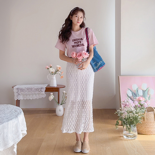 Izlo Delicate Mood Flower Race Skirt [size:F(55~66.5)]