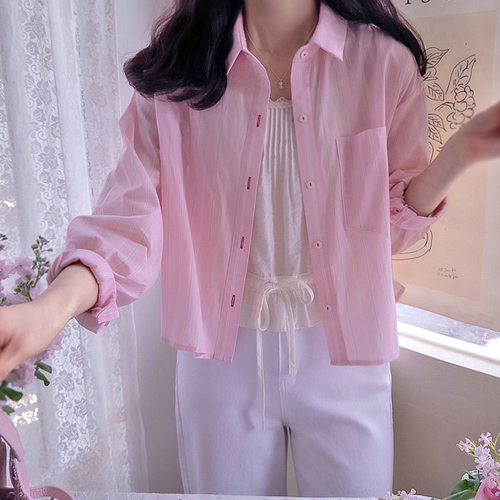 Denier Fresh Spring ST Pocket Button Point Blouse [size:F(55~66)]