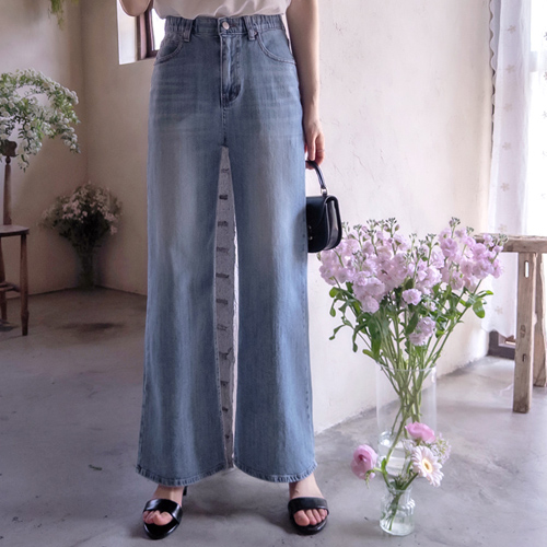 New Denvers Spring & Summer Flexible Soft Ring Yarn Band Pants [size: S, M, L]