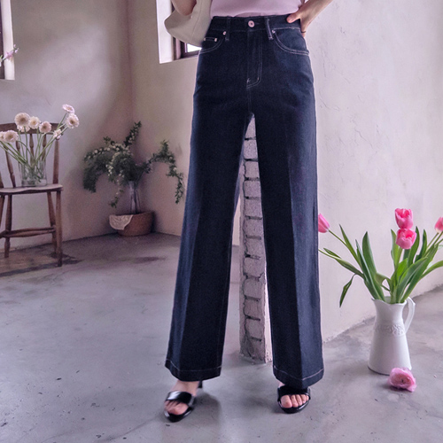 Endre woven stretchy spandex high-density band pants with no color transfer concerns [size:S,M,L] 